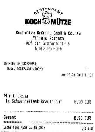 mgfm Höffner Kochmütze Restaurant